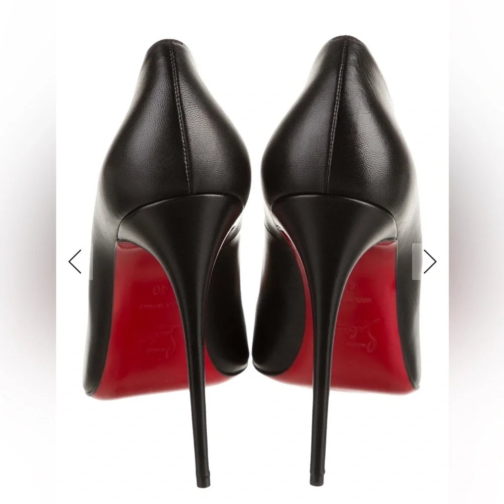 Christian Louboutin So Kate Black Leather Pumps Size 40 - Picture 6 of 14